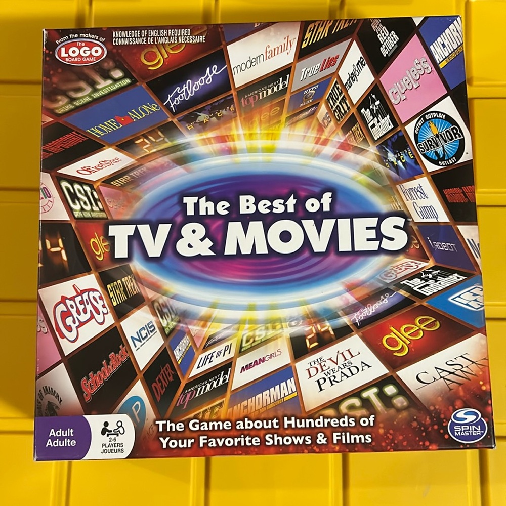 The Best of TV & Movies Board Game (2014) 100% COMPLETE